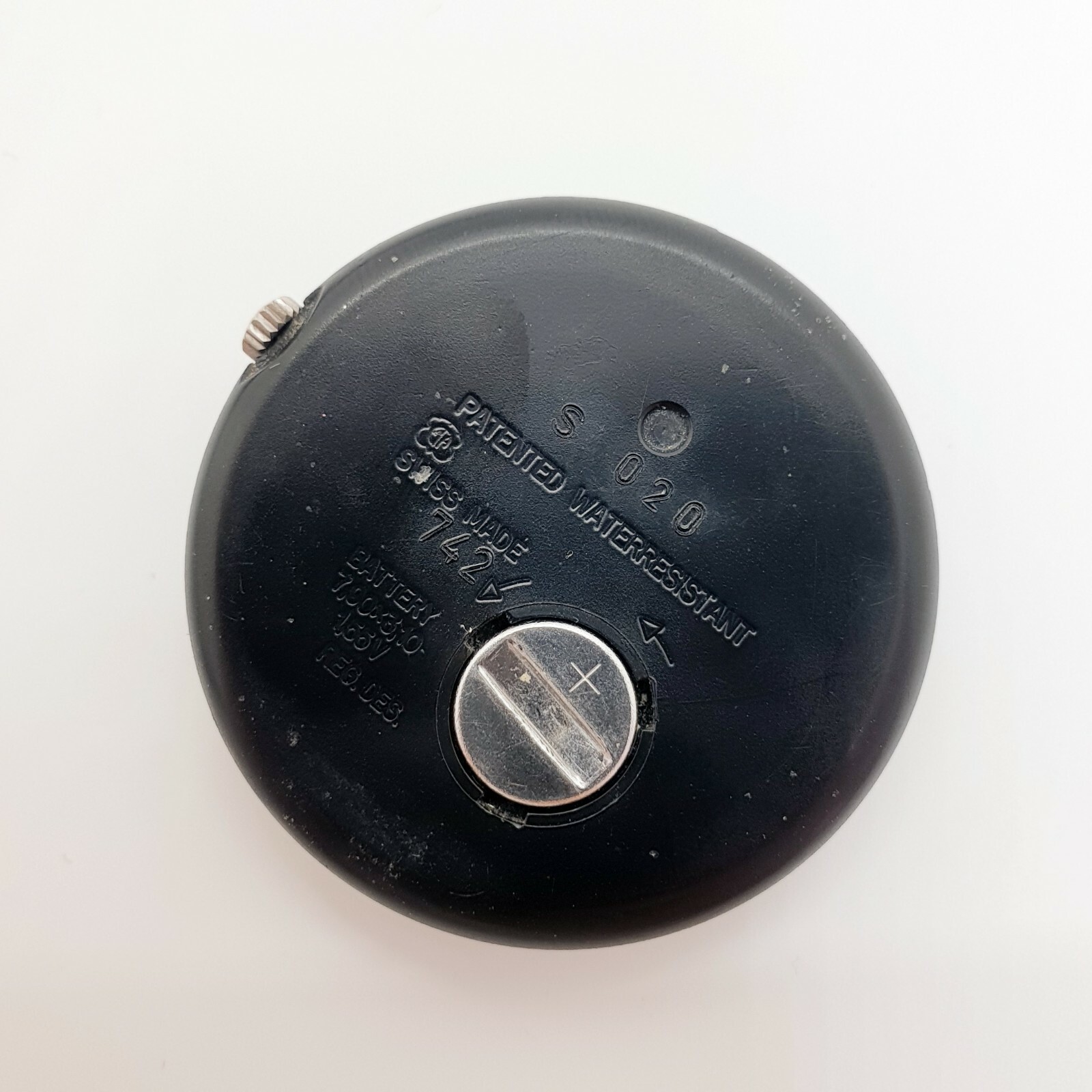 1990 Rare Pop Swatch Watch Black Dots Seconds Hand no Lume Blue Pop Strap 90s