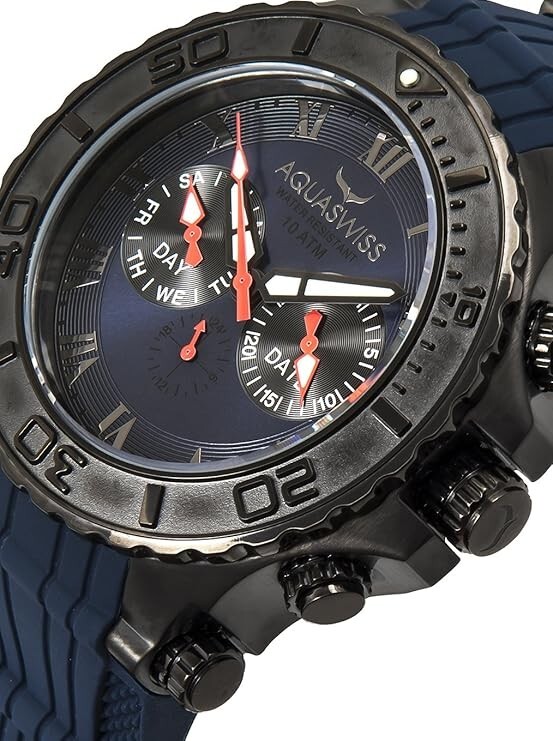 Aquaswiss 39G5009 Bolt Multifunction Swiss Men’s Watch Black Ion 39G5009