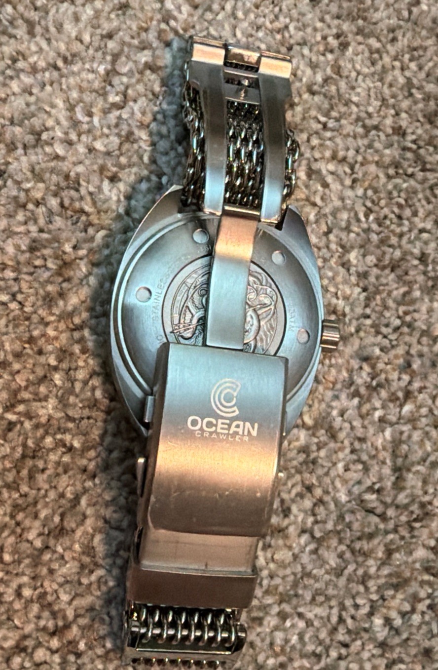 Ocean Crawler Core Diver Turtle Blue 44mm Automatic 600m Men’s Watch With Mesh