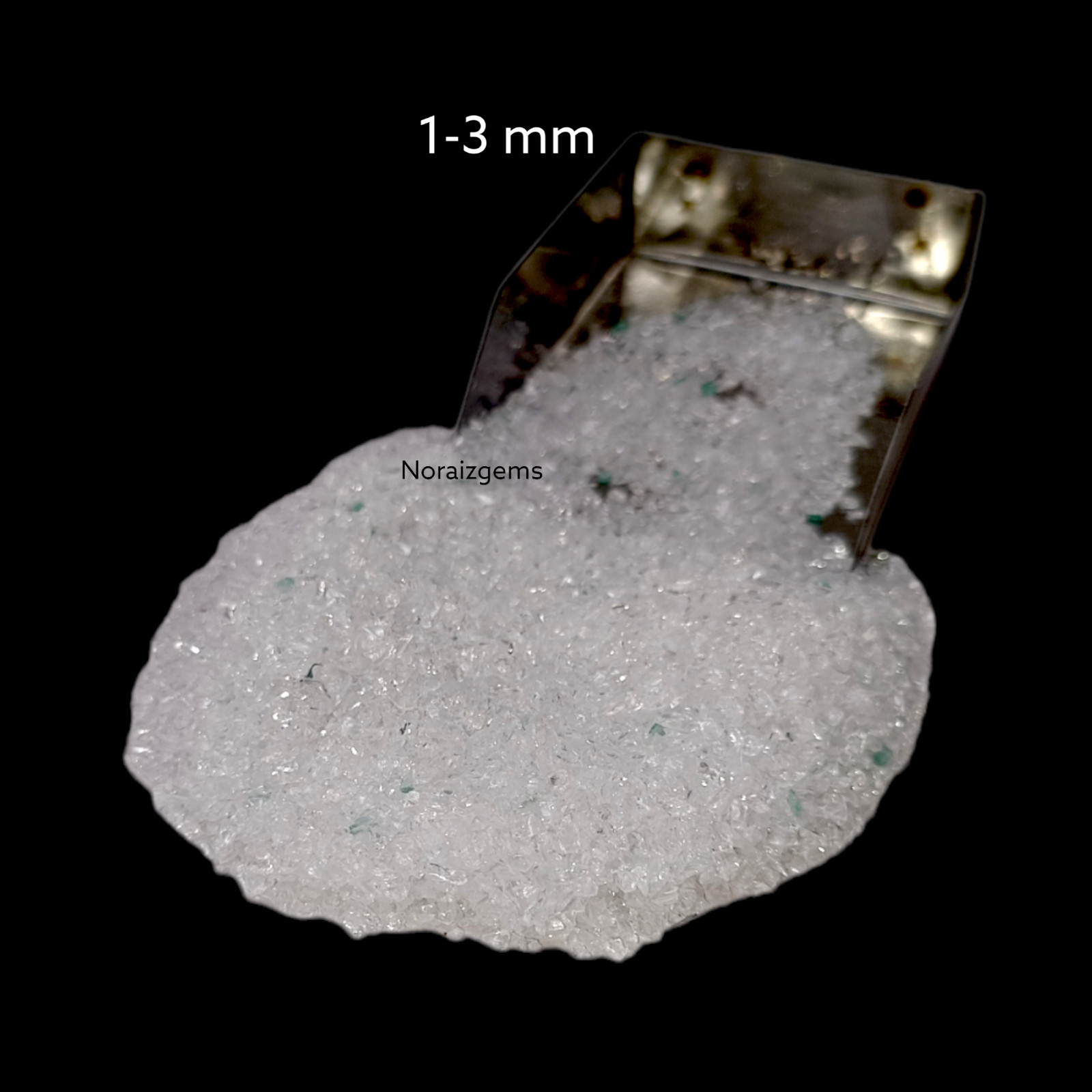 Crushed Crystal Hydro Quartz Gemstone Coarse For Woodworking, Ring Inlay, Resin