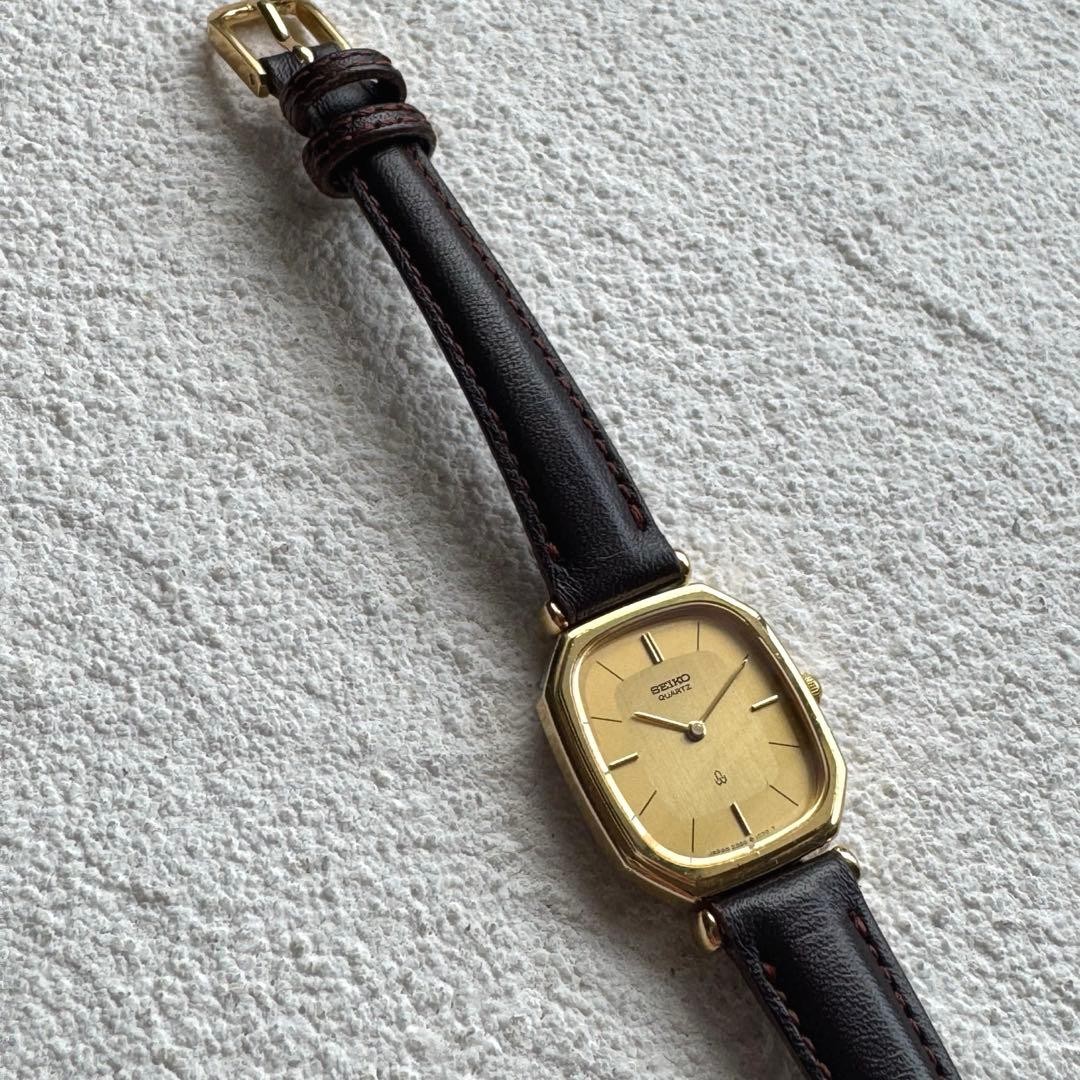 [New Battery] SEIKO Vintage Ladies’ Watch with Gold Dial