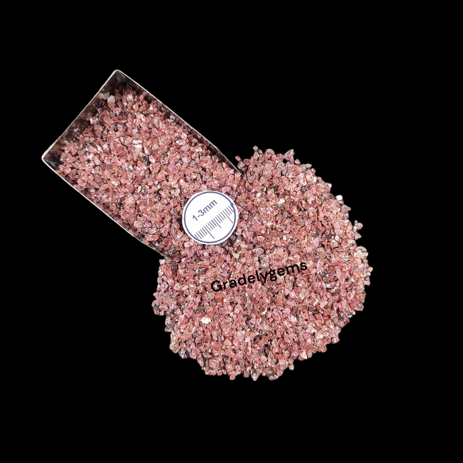 Natural Garnet Gemstone Crushed Coarse Powder – Jewelry Inlay, Crafts Working