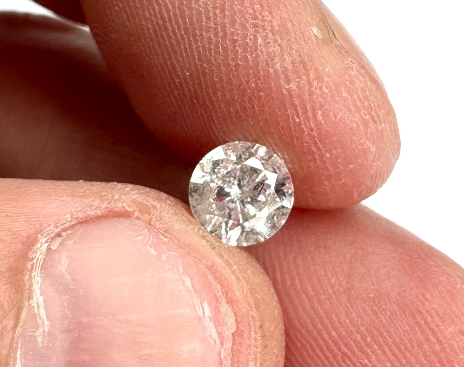 1.01 Carat G Color Round Brilliant Cut Natural EARTH MINED Loose Diamond 6.36mm