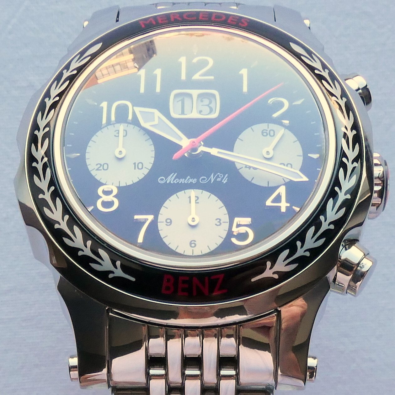 Mercedes Benz Classic Car Accessory Grand Data Swiss Automatic Chronograph Watch