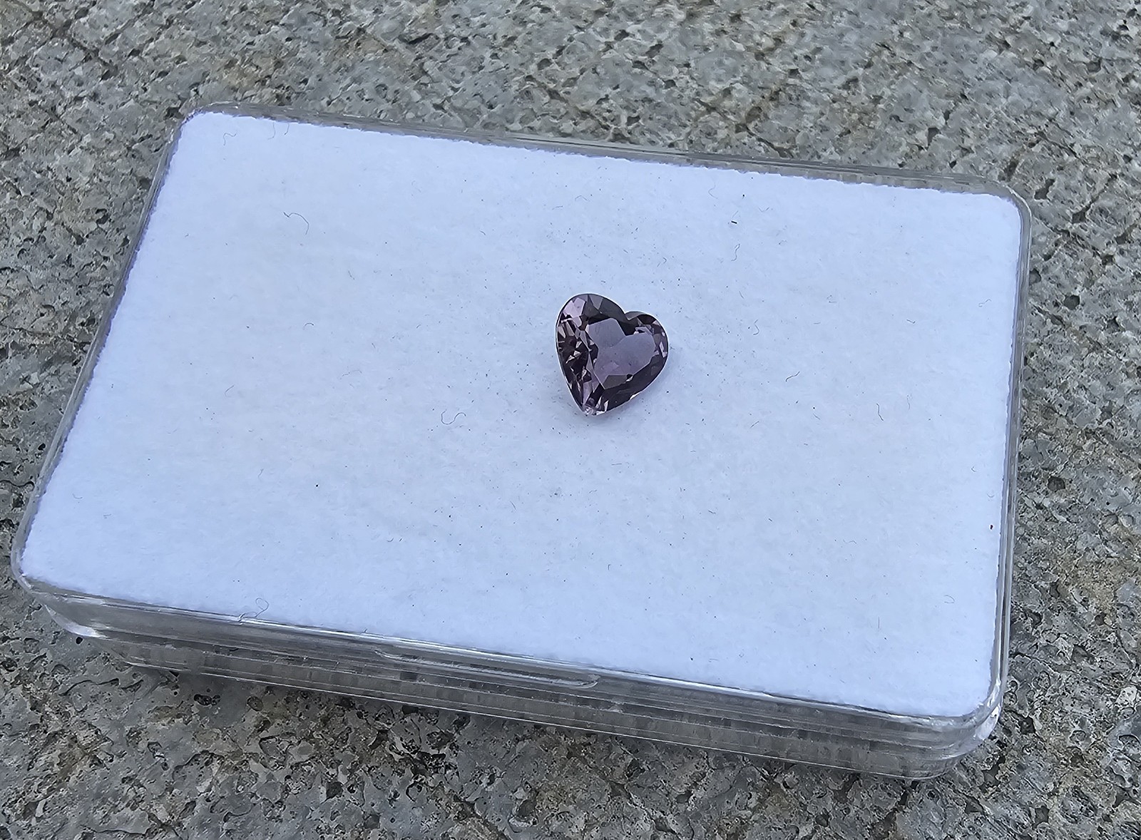 Amethyst 6.5mm X 6.9mm Heart Shape Loose Stone!