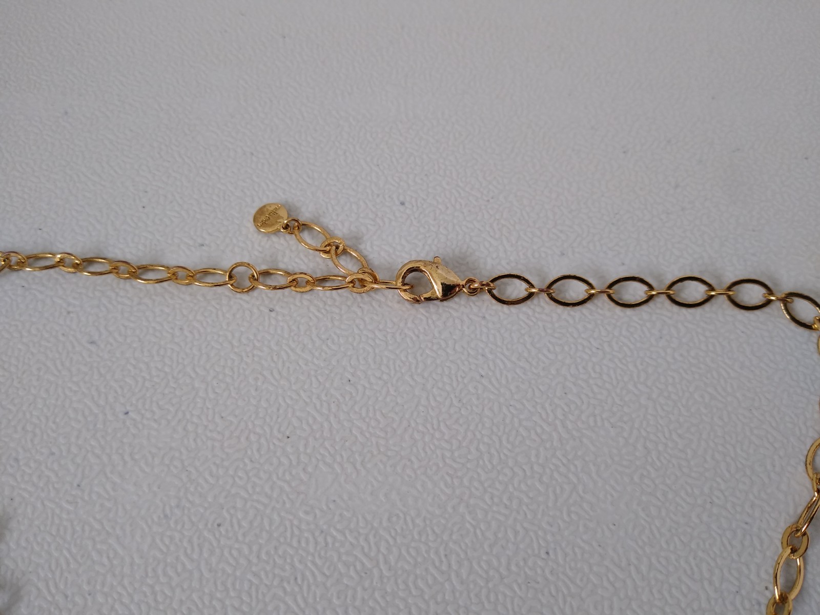 Stella Dot Necklace Fiona Bib Cream Goldtone Rhinestone Jewelry Designer Golden.