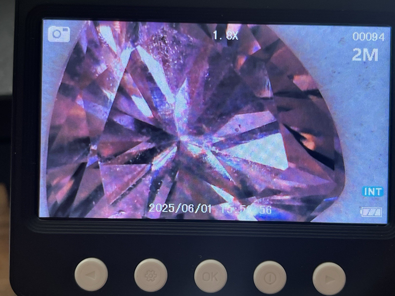 Pink YAG Trillion Cut 1.25 Carats