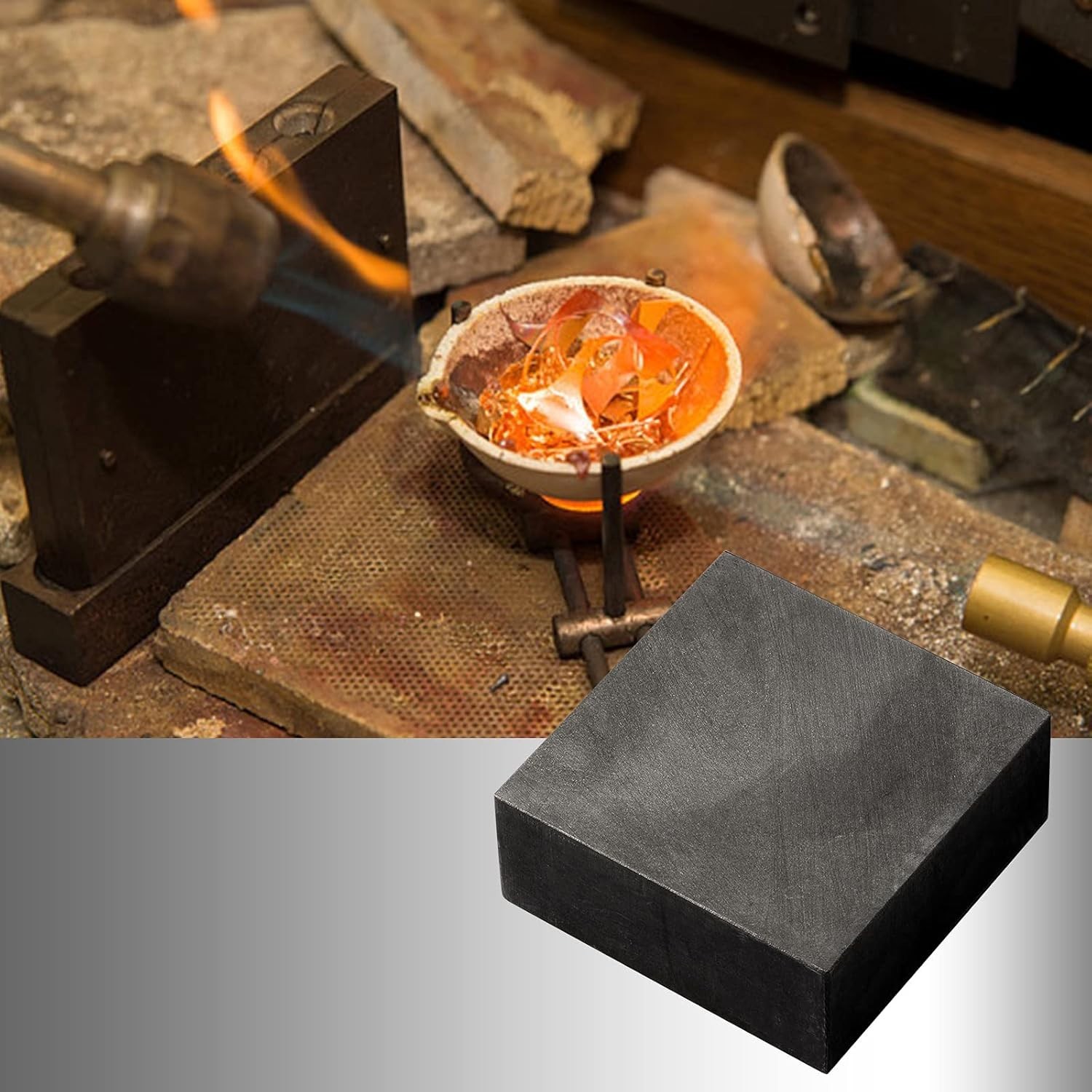 2 Packs Graphite Ingot Block 99.9% High Purity EDM Graphite Plate Blank Milli…
