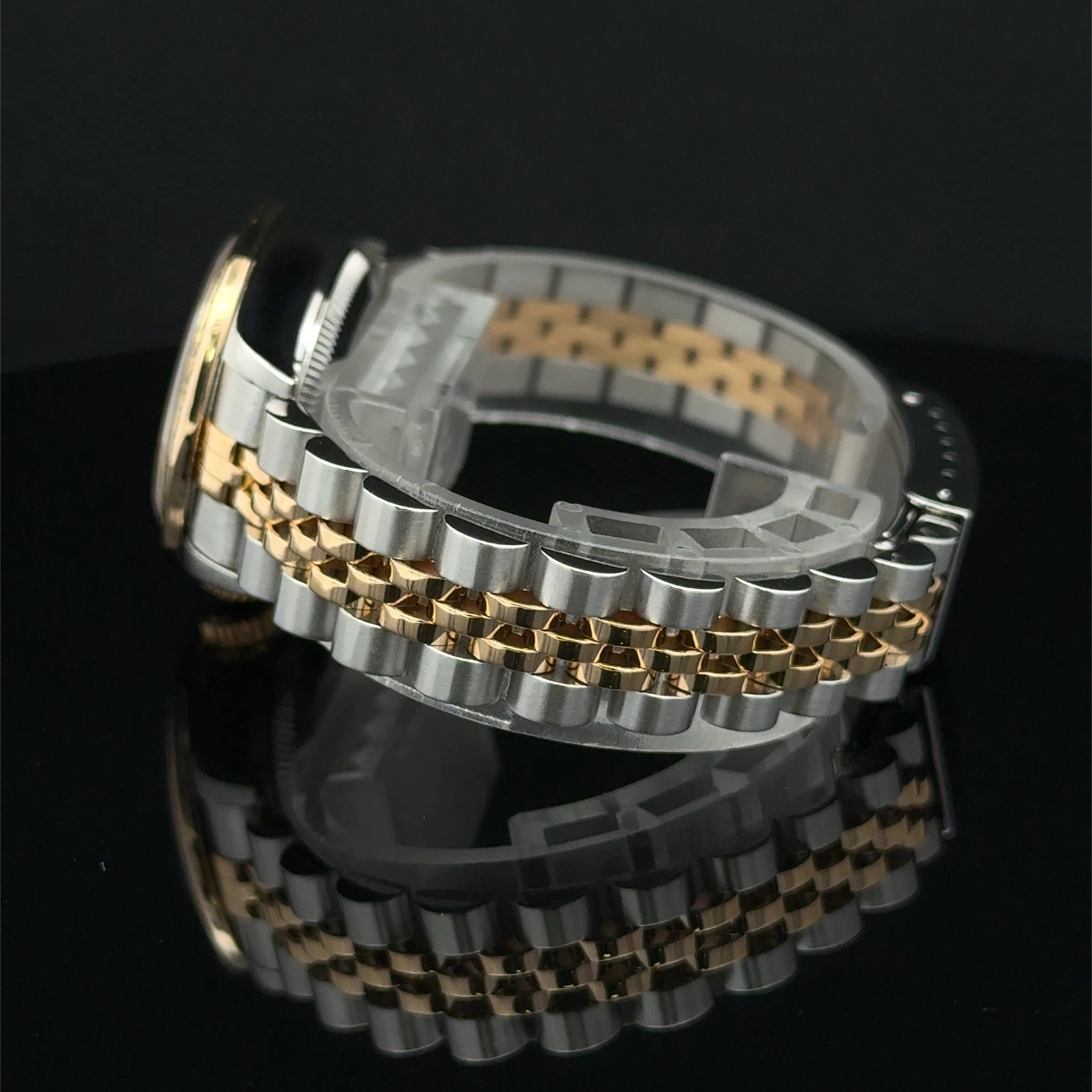 2003 Rolex Datejust Lady Champagne Roman Jubilee 79173 Steel & YG Papers Box