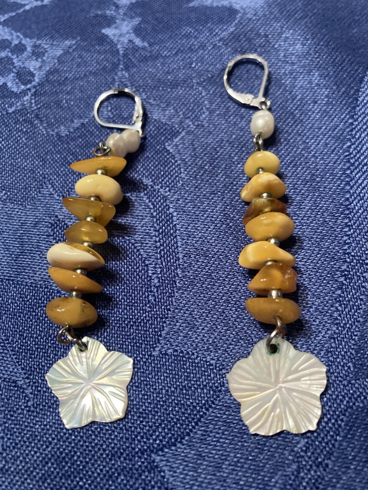 Egg Yolk Baltic Amber Necklace & Matching Earings