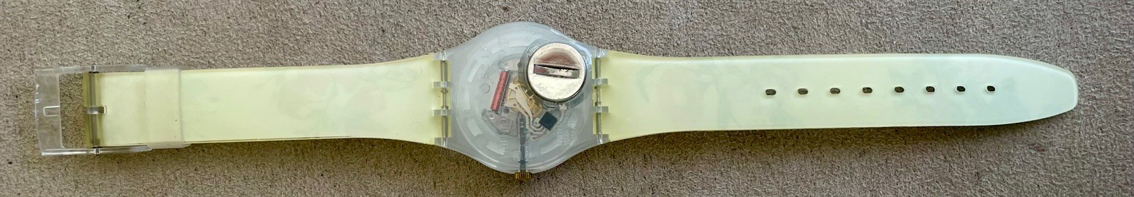 New VTG Swatch Watch Spring Touch GW132 with Case & Papers 2001 34mm Bezel Gent