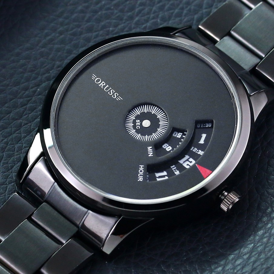 Stylish Cool Men Stainless Steel Mesh Quartz Watch High-Quality Waterproof Gift