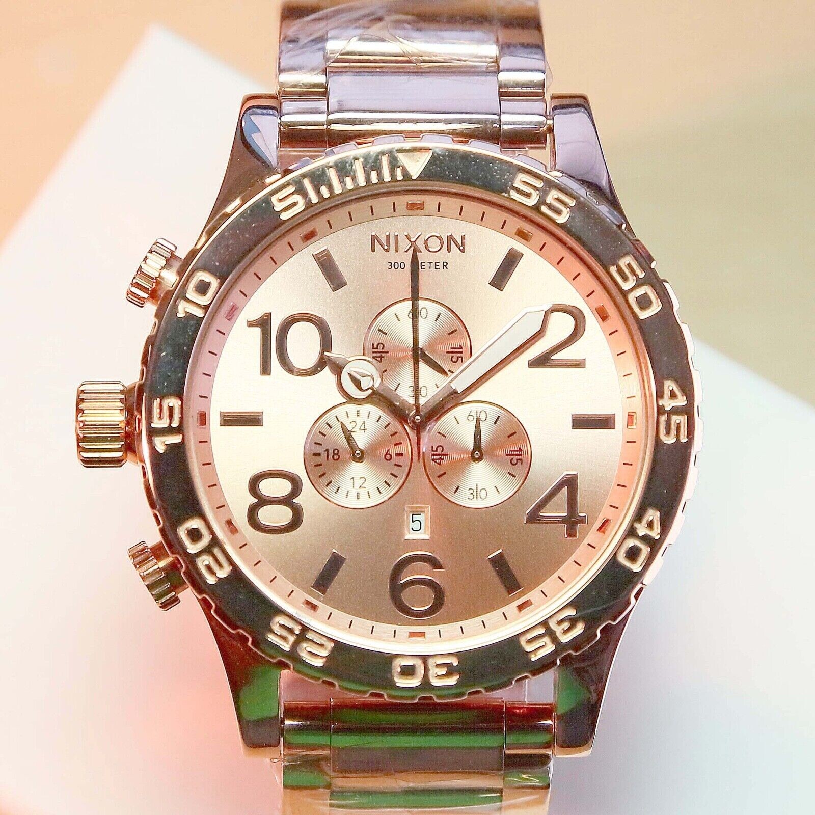 NEW Nixon 51-30 Chrono ROSE GOLD Tone Watch MENS WOMENS GIFT A083-897 FAST SHIP!