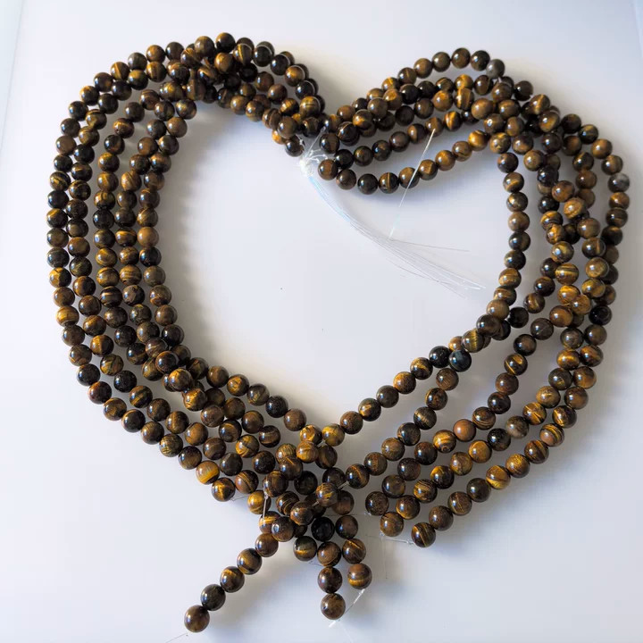 10 Strand Natural Tiger Eye Stone Round Spacer Loose Beads 10mm DIY Jewelry SWC0