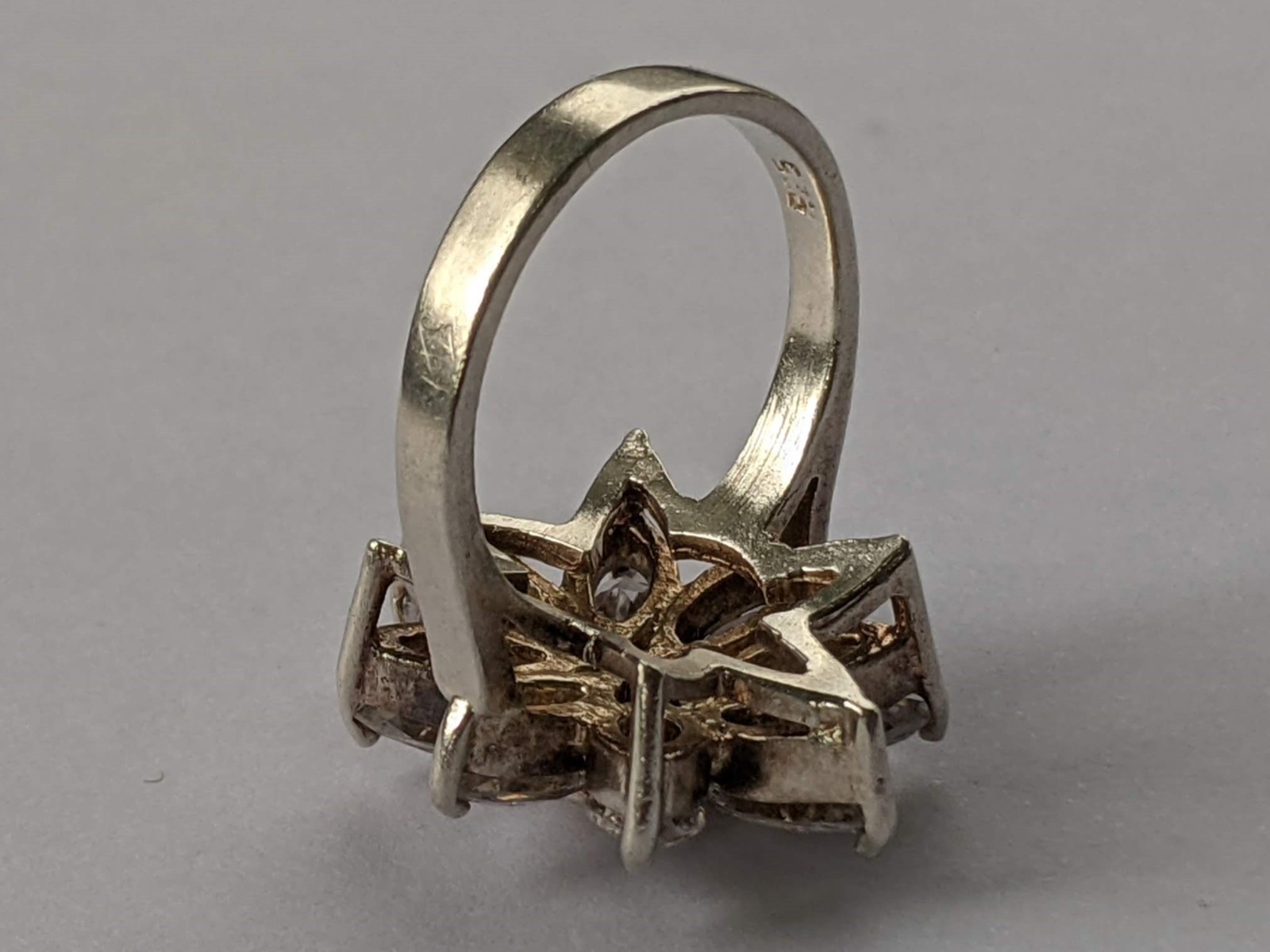 Vintage ring sterling silver 925 Size 7 Weight 7.83 g. Ukrainian jewelry.