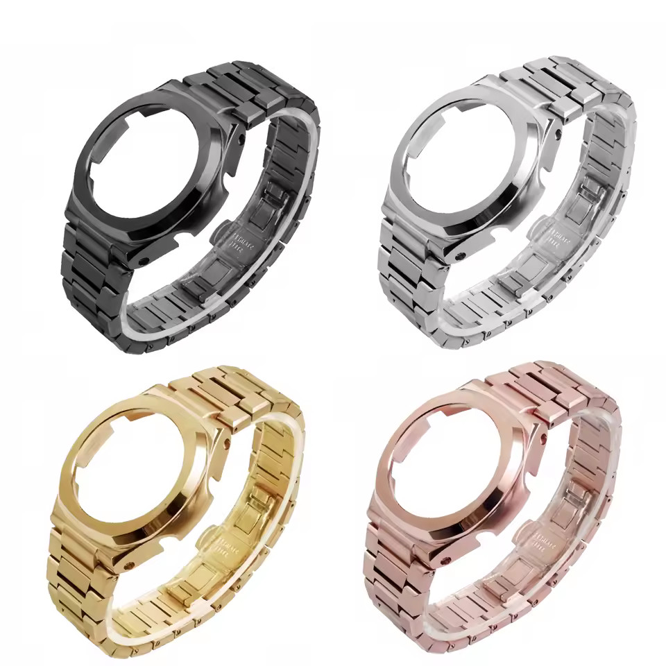 Luxury Stainless Steel Case Bezel Band Mod Kit For Casioak GA2100/2110/GAB2100