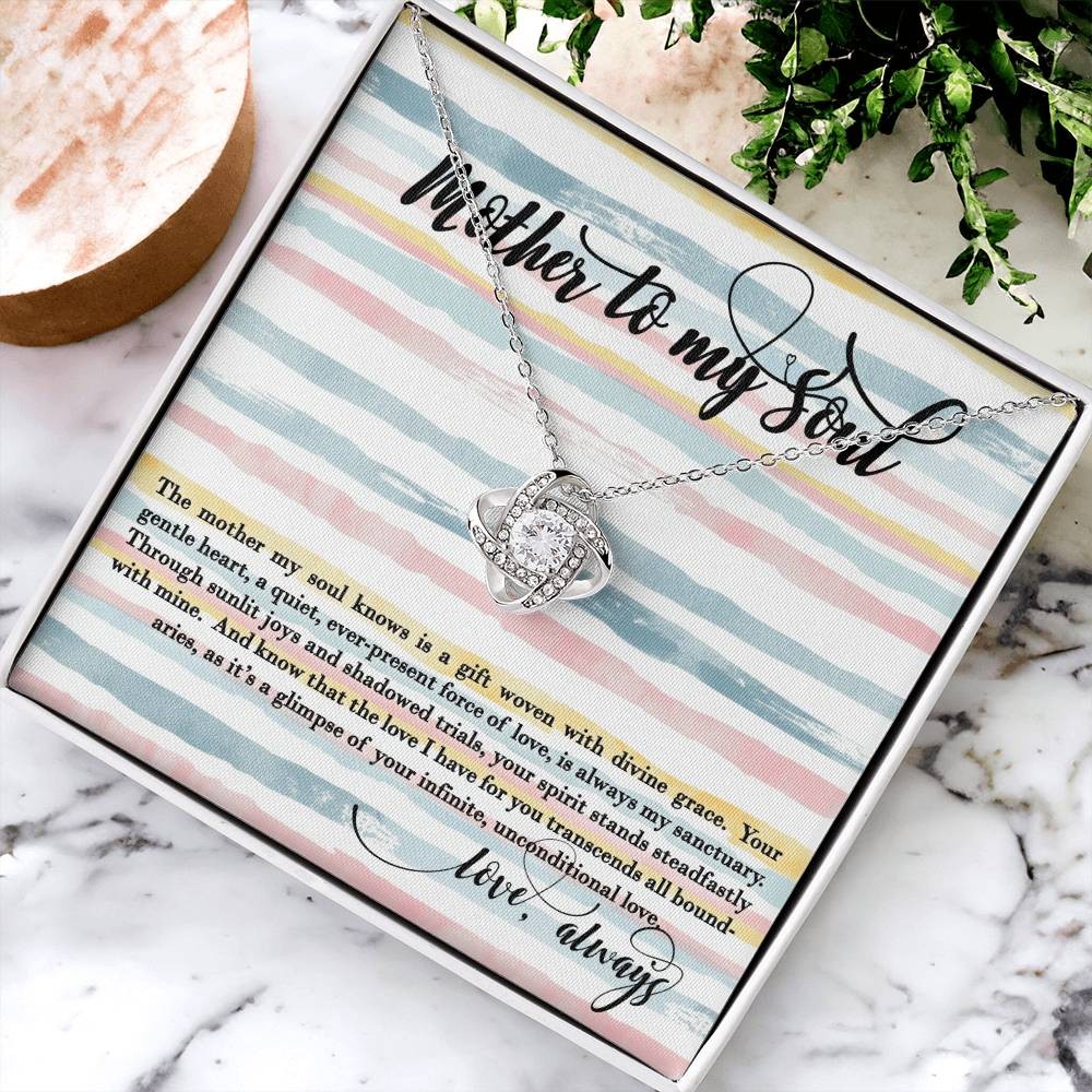 Mother’s Day to My Soul Pendant Necklace Birthday Wife Gift