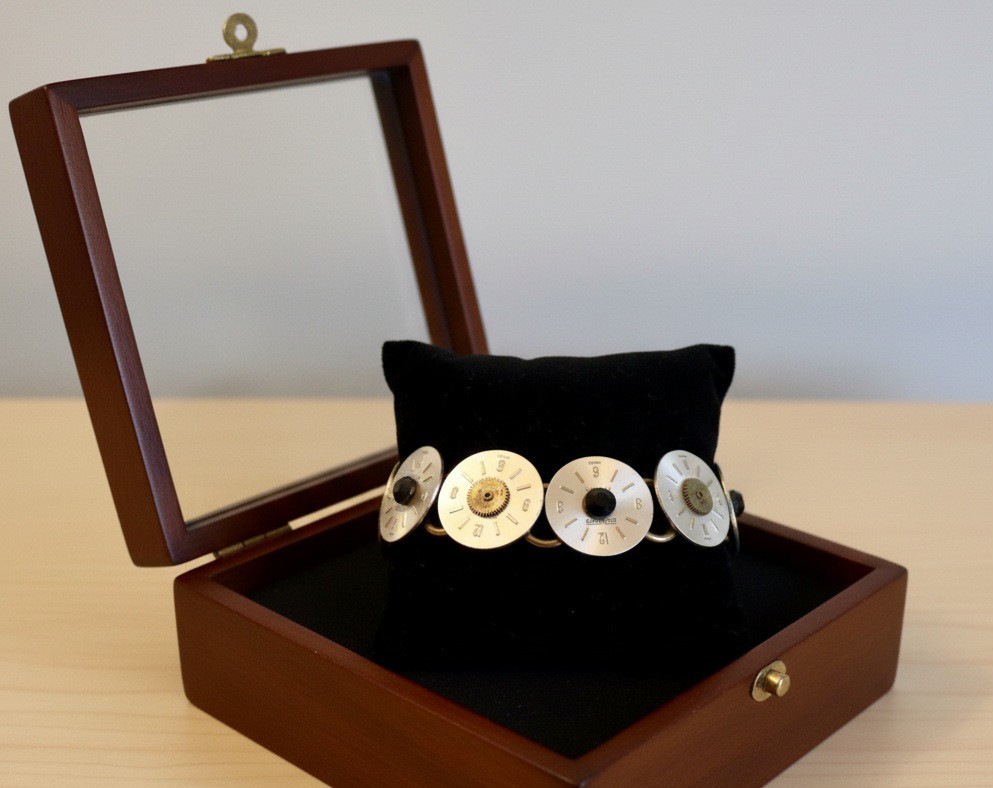 Vintage Steampunk Elgin/Duward Upcycled Watch Demi-Parure Set