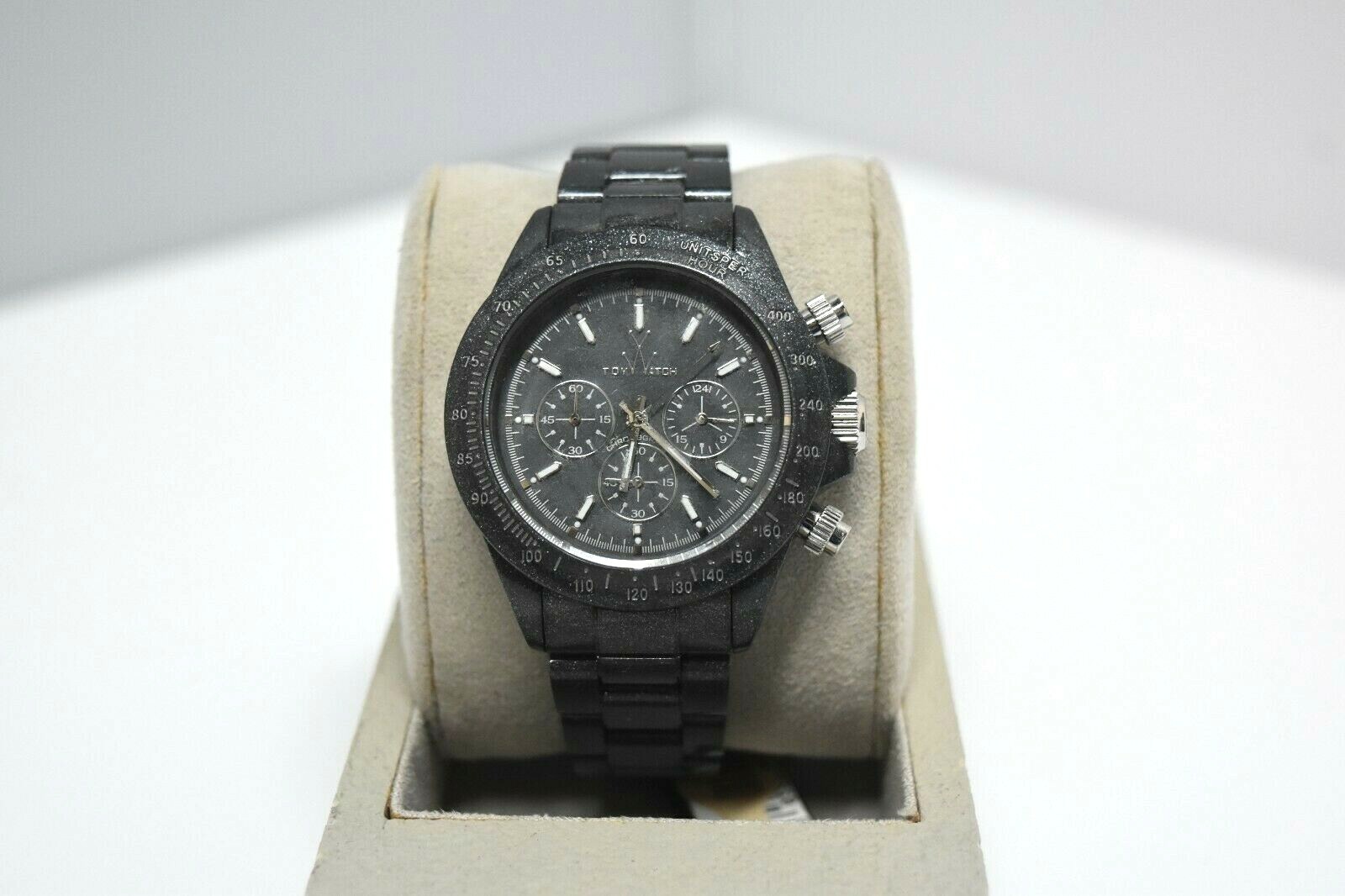 New Toy Watch Fluo Pearly Chrono Gray Glitter MOP $275 Watch