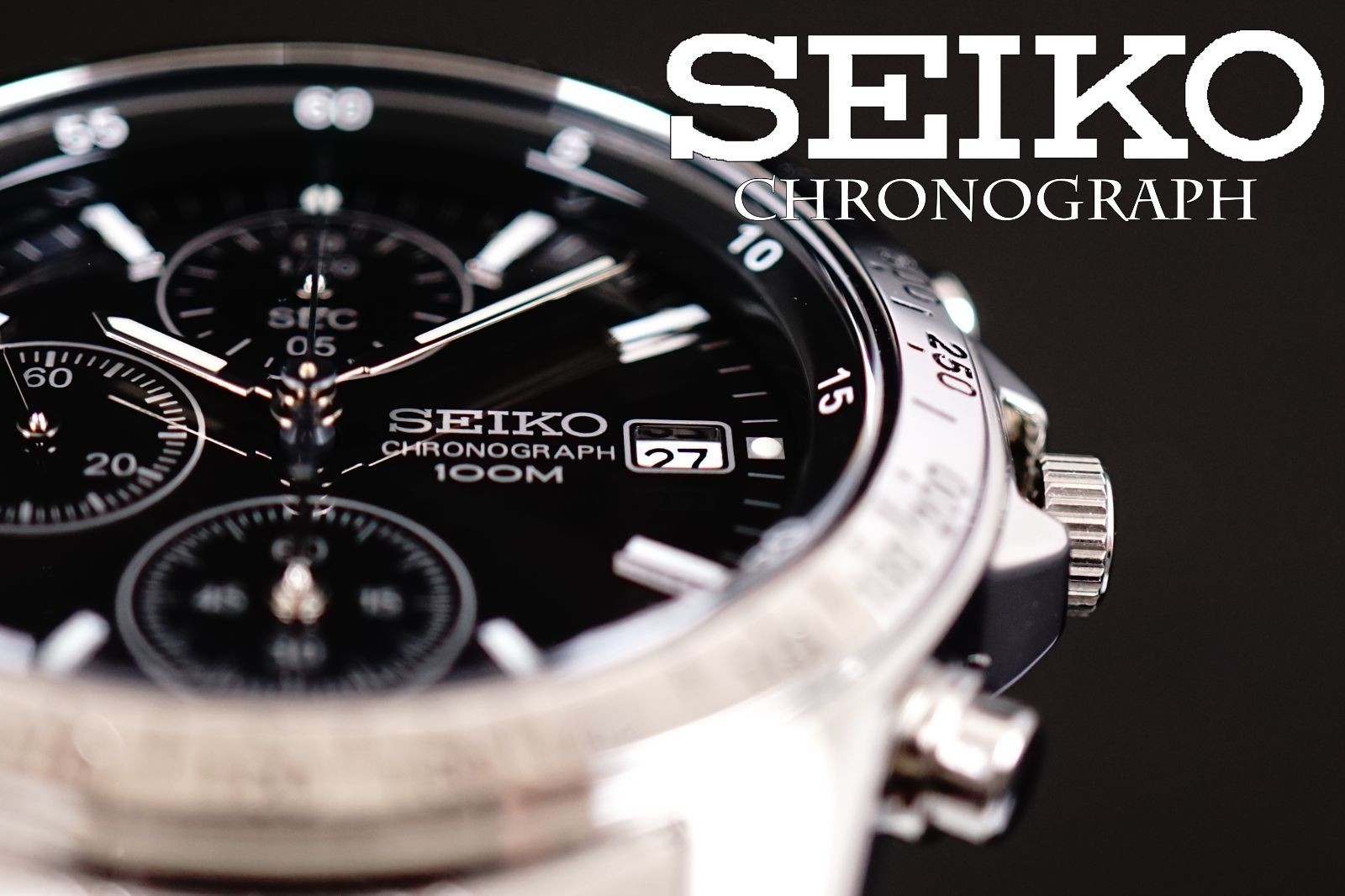 SEIKO Wristwatch Reverse Import Model Quartz Battery Operated Brand New Chronogr