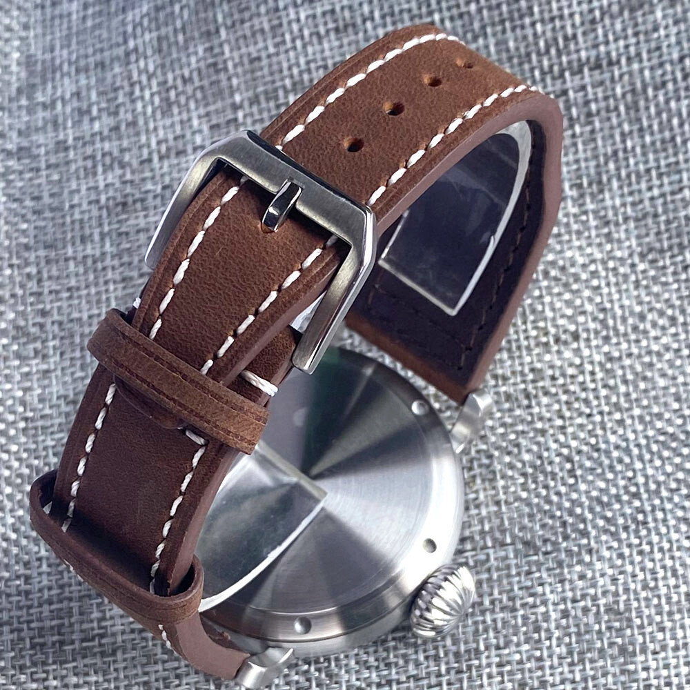 Big Crown 47mm Tandorio black dial NH35A Automatic Mens Watch Bow Sapphire Glass