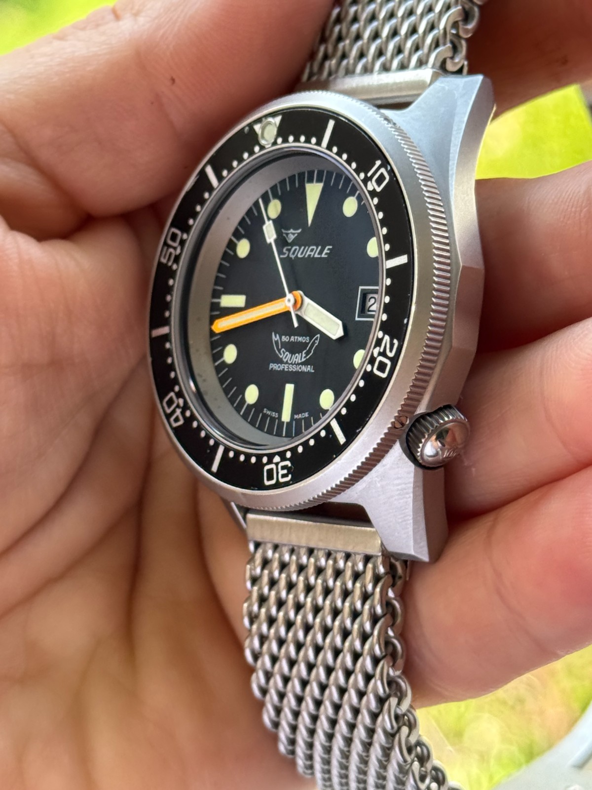 Squale 1521 Professional Classic Diver Watch Automatic Mens 42mm Swiss Made