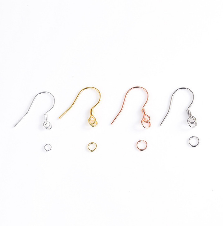 10 Pcs Sterling Silver Open Closed O Ring Round Jump Findings Repair Connector