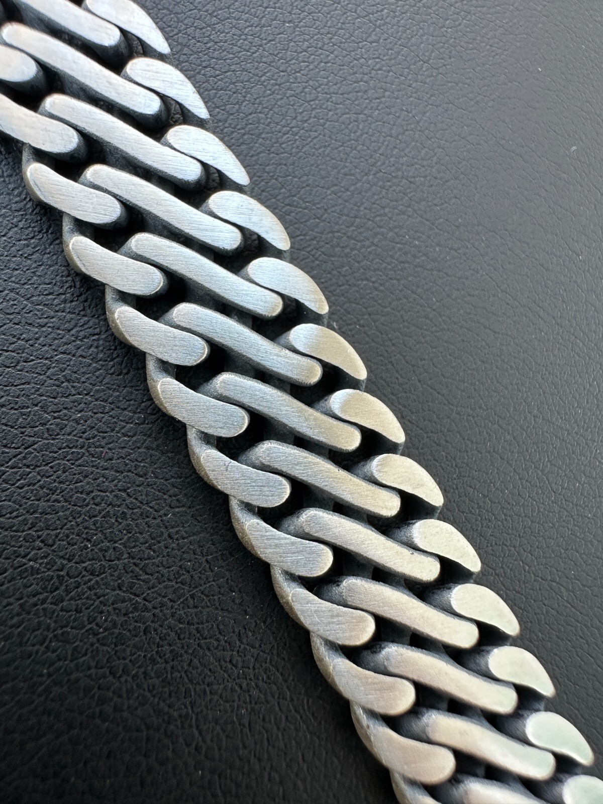 Custom Double Miami Cuban Figure Eight Link Bracelet 12mm Wide Real 925 Silver