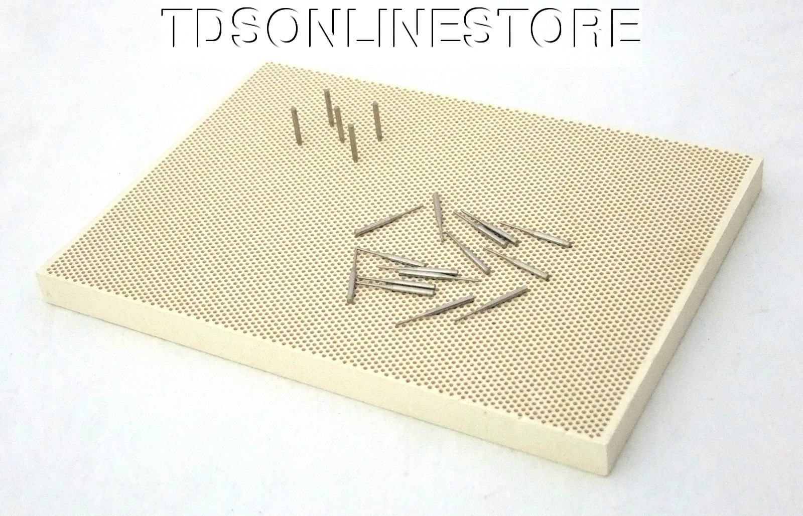 Large Sized Honeycomb Ceramic Soldering Block With Metal Pins