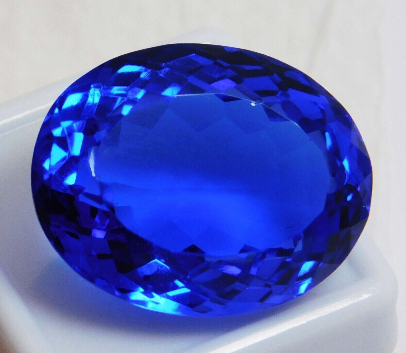 79.90 Ct Large Blue Tanzanite Oval Faceted Cut Loose Gemstone for Ring & Pendant
