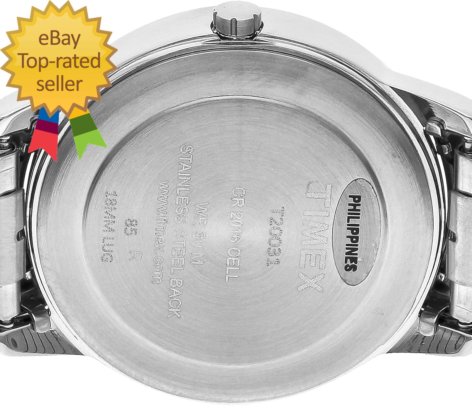 Men’S Easy Reader Watch Expansion Band Second Hand Water Resistant Luminous
