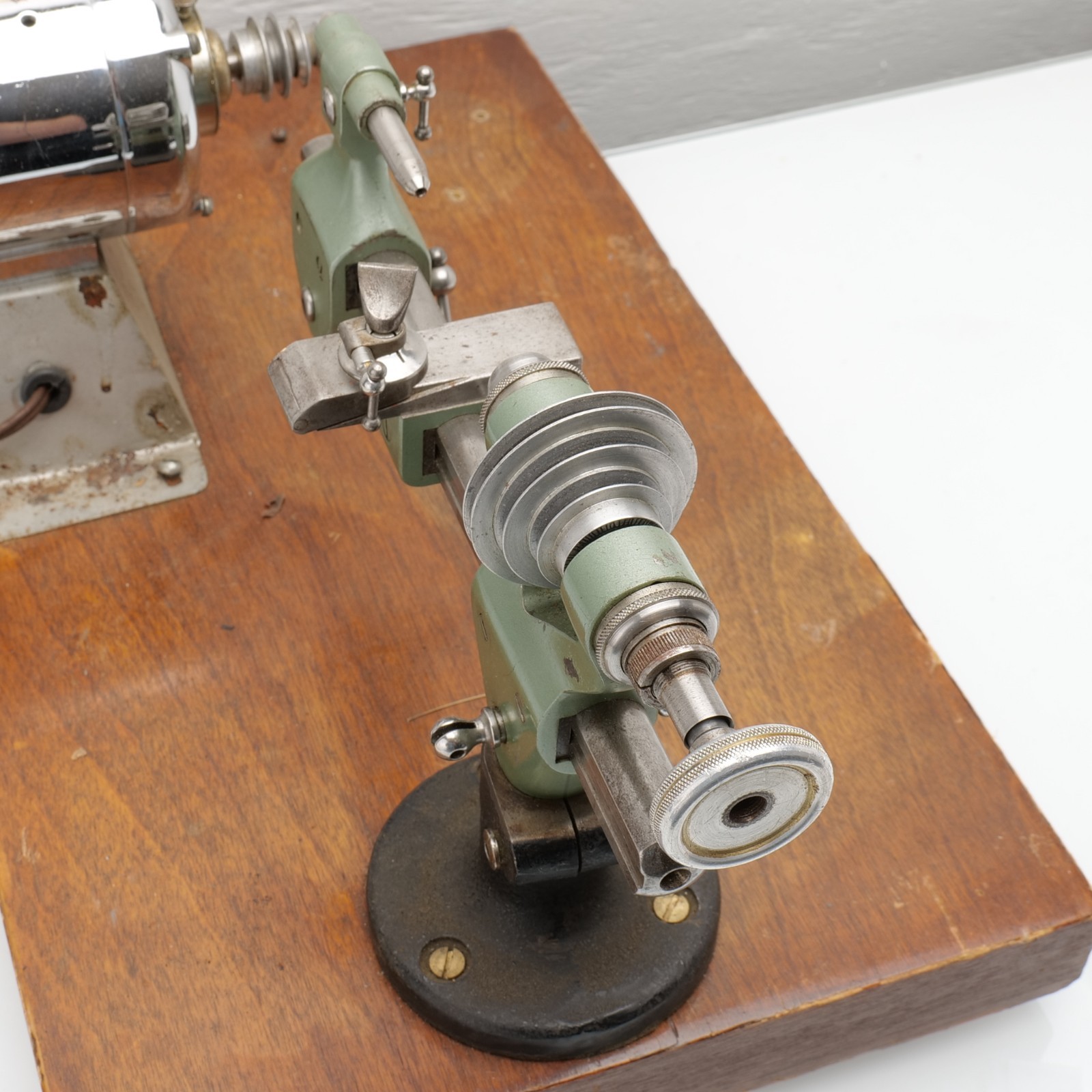 Pultra Watchmaker’s Lathe Manchester Bench Precision Lathe + Motor & Slide Rest