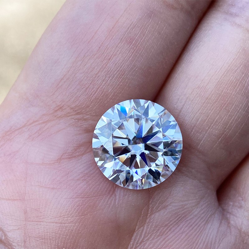 Loose Moissanite Round Real Gem 0.7mm-3mm All Sizes 1ct Melee Stone D White VVS1