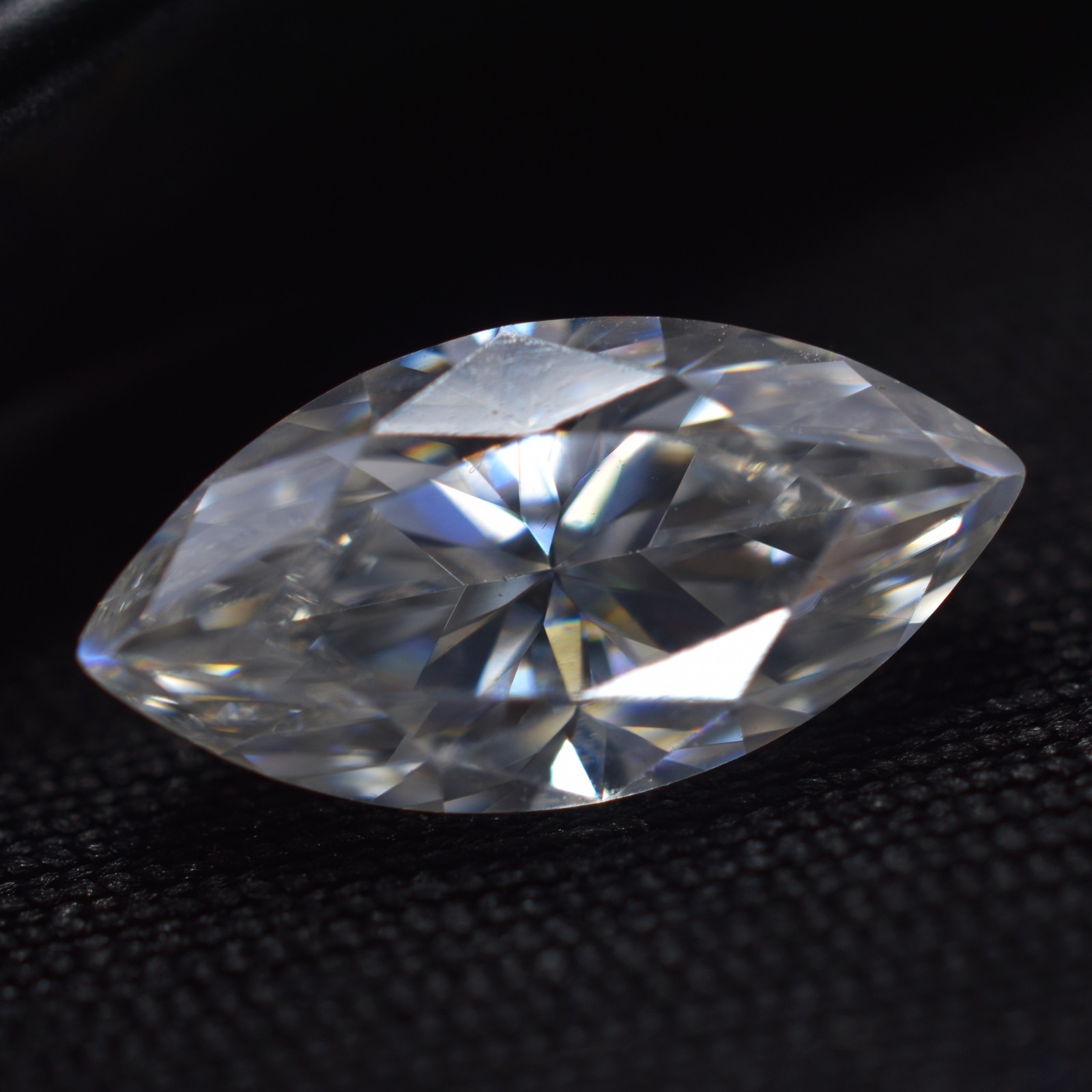 Moissanite Marquise Cut 1 Pcs CERTIFIED Gemstone 1 Carat VVS1 D Color 10×5 mm-W