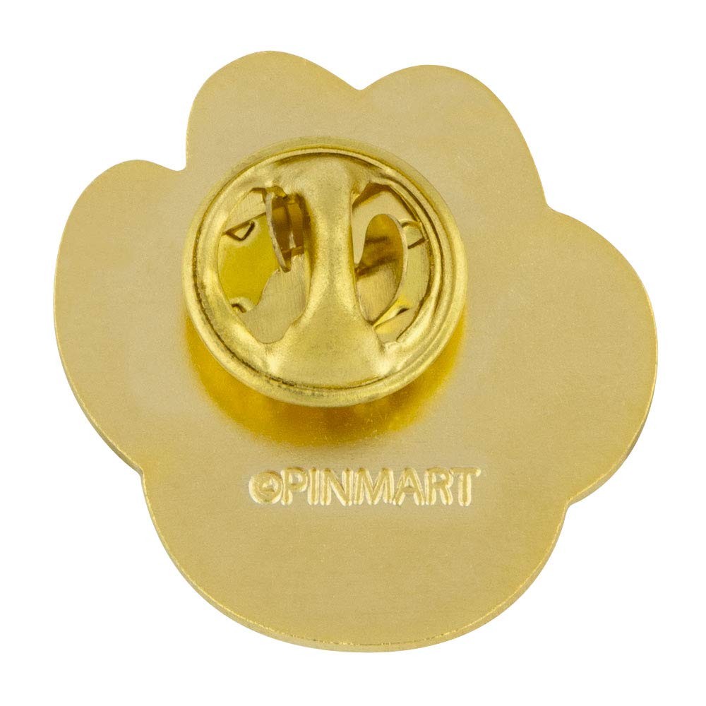 Animal Paw Print Enamel Pin – Quality Jeweler’s Metal, Die Struck, Enamel Filled