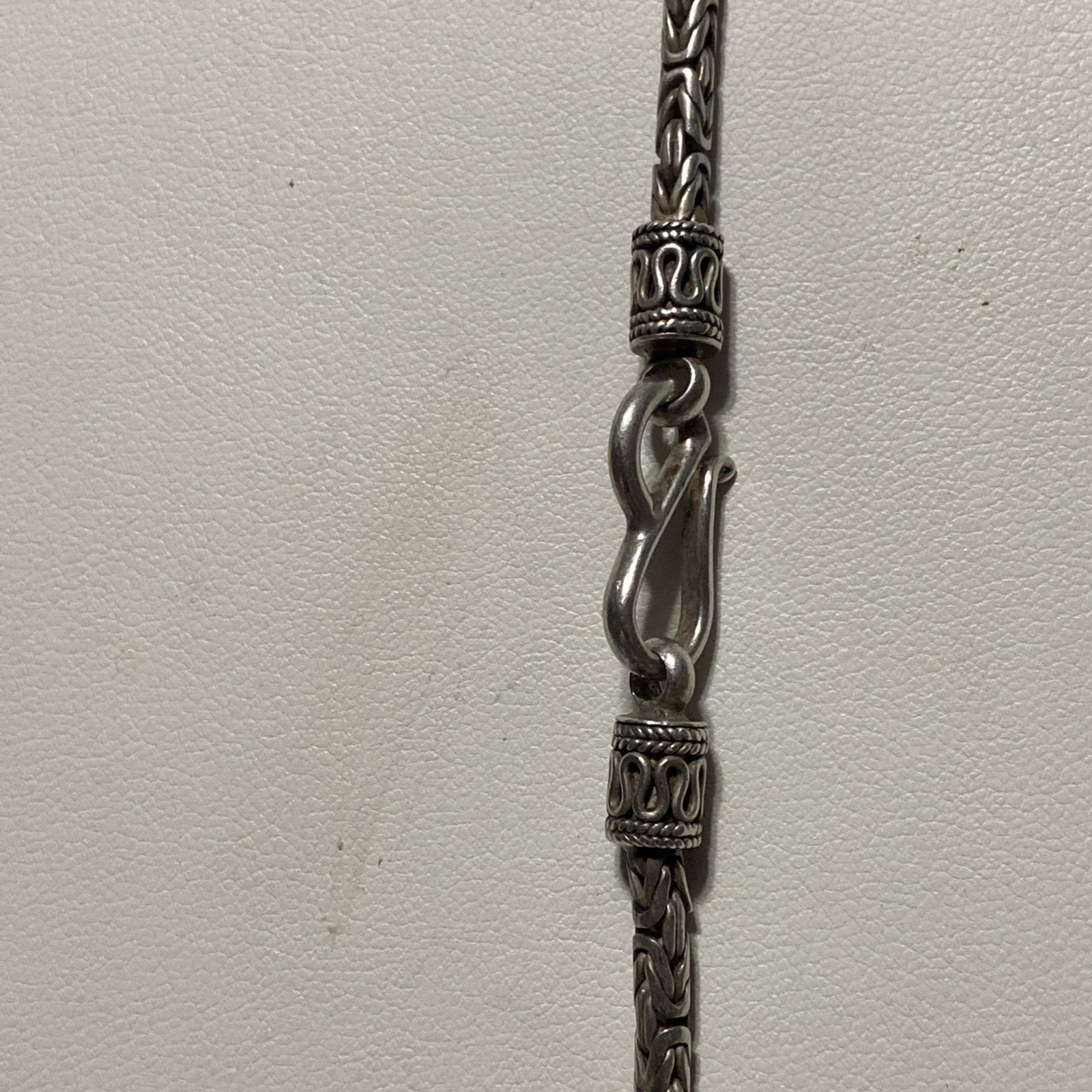 Sterling Silver 925 Byzantine 24″ Chain Necklace 35+ Grams Stunning
