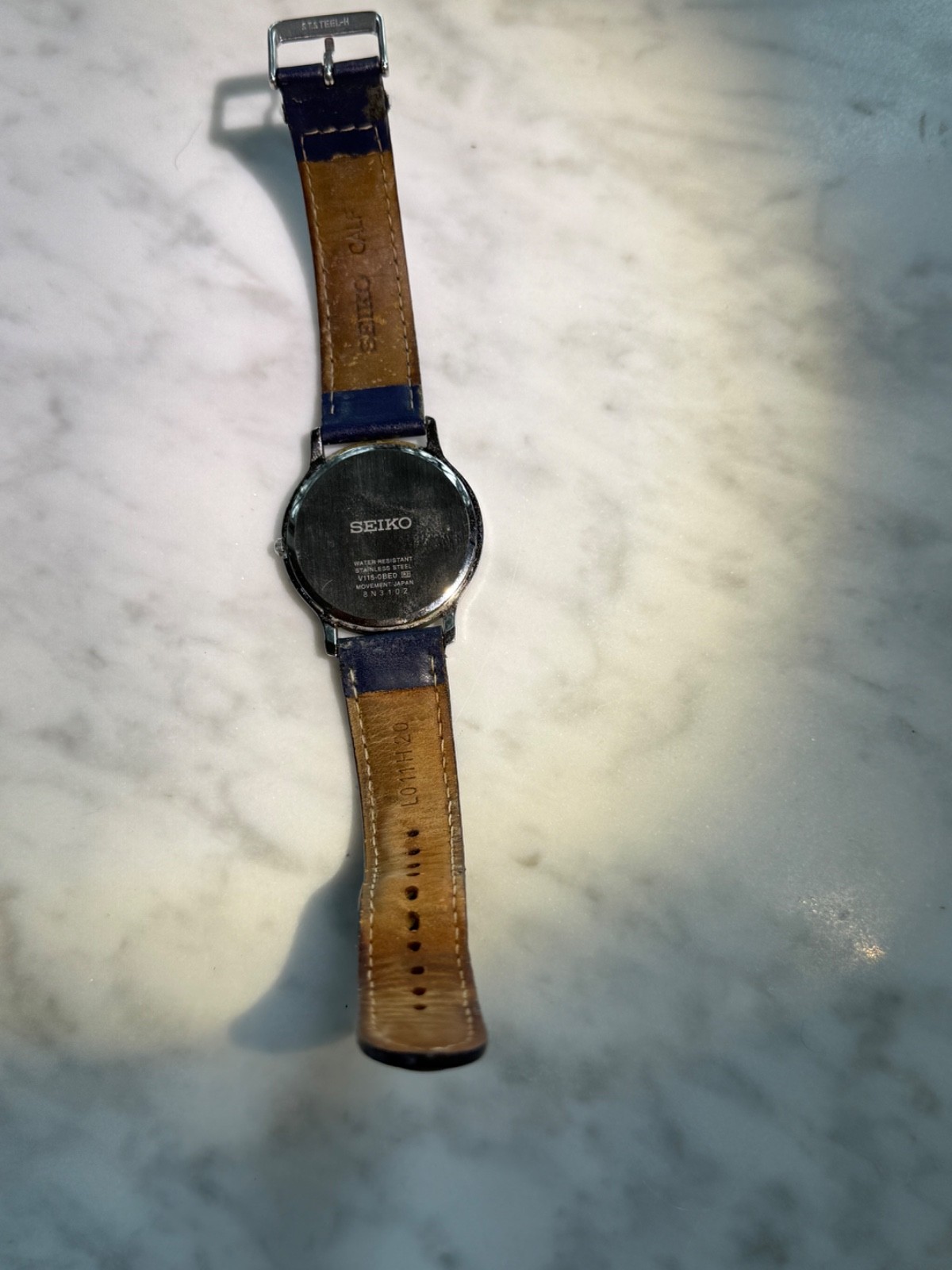 Seiko solar men’s dress watch V115