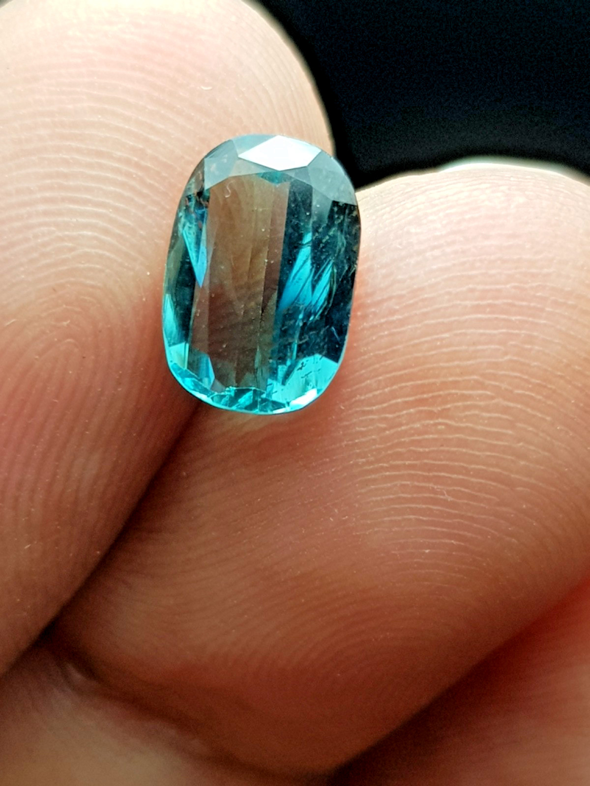 1.50 Carats Natural Blue Colour Tourmaline Loose Gemstone From Afghanistan Mine