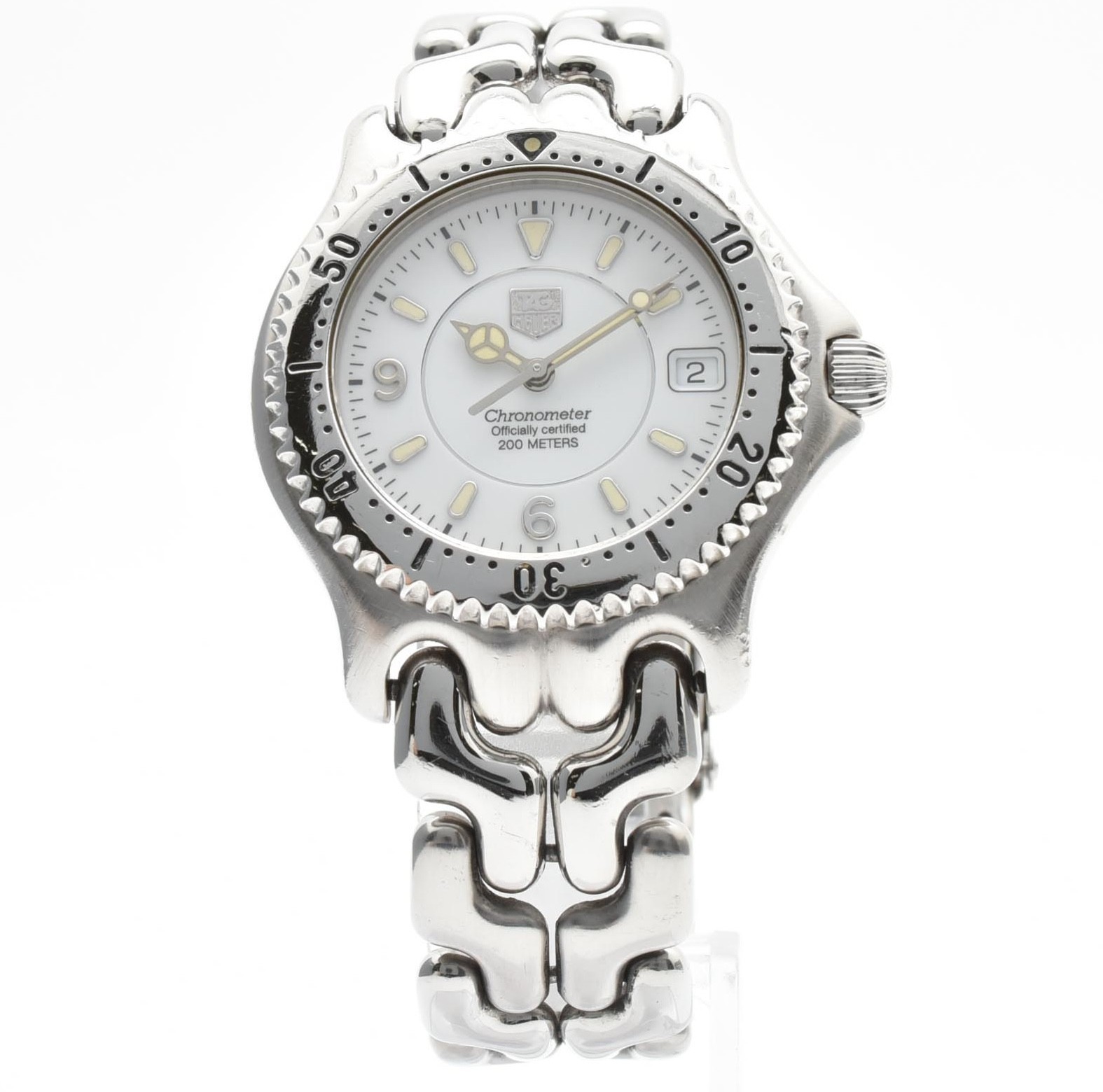 TAG Heuer Chronometer WG5113-P0 Automatic White Dial Men’s Watch JAPAN