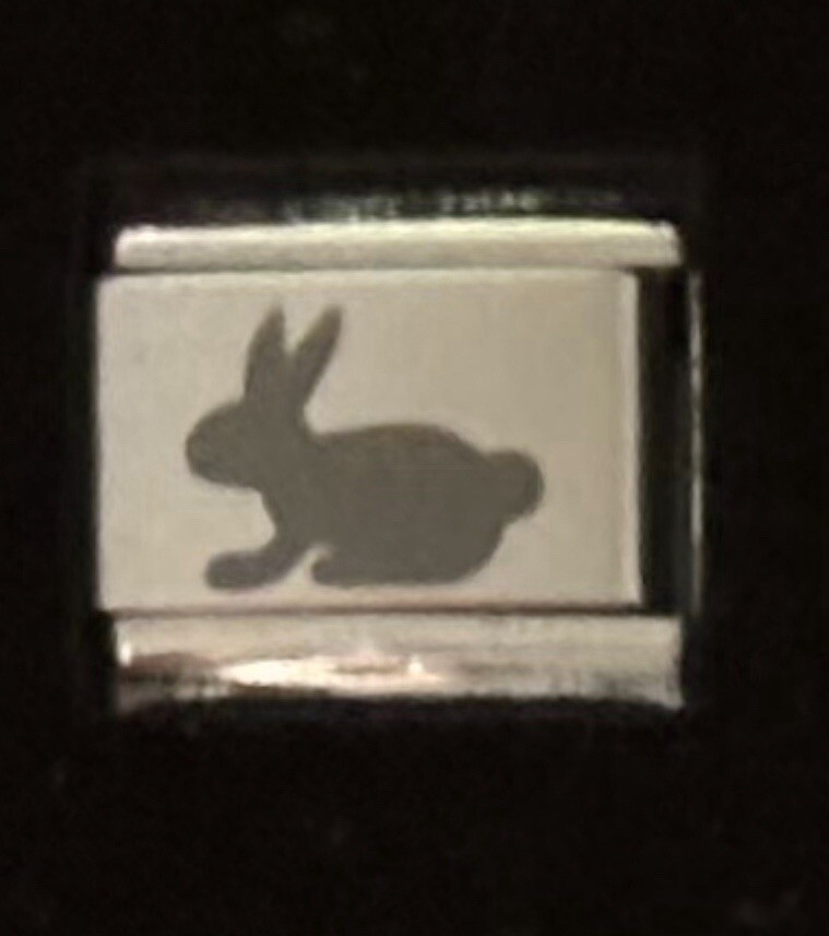 Bunny Laser Italian Charm Link 9MM K3456