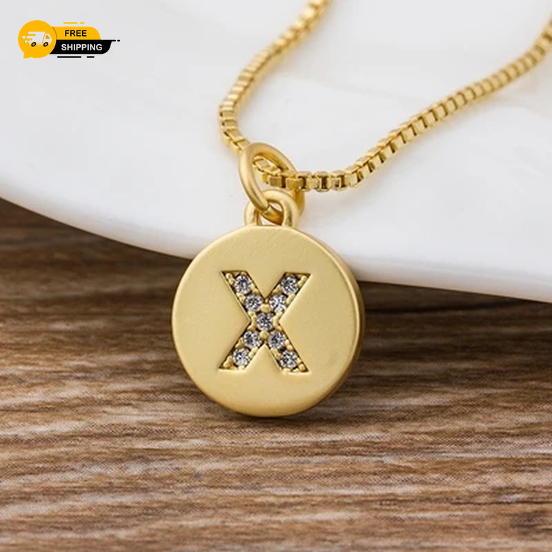 26 Letters Necklace Personal Initial Pendant Necklaces Choker Gift Women Jewelry