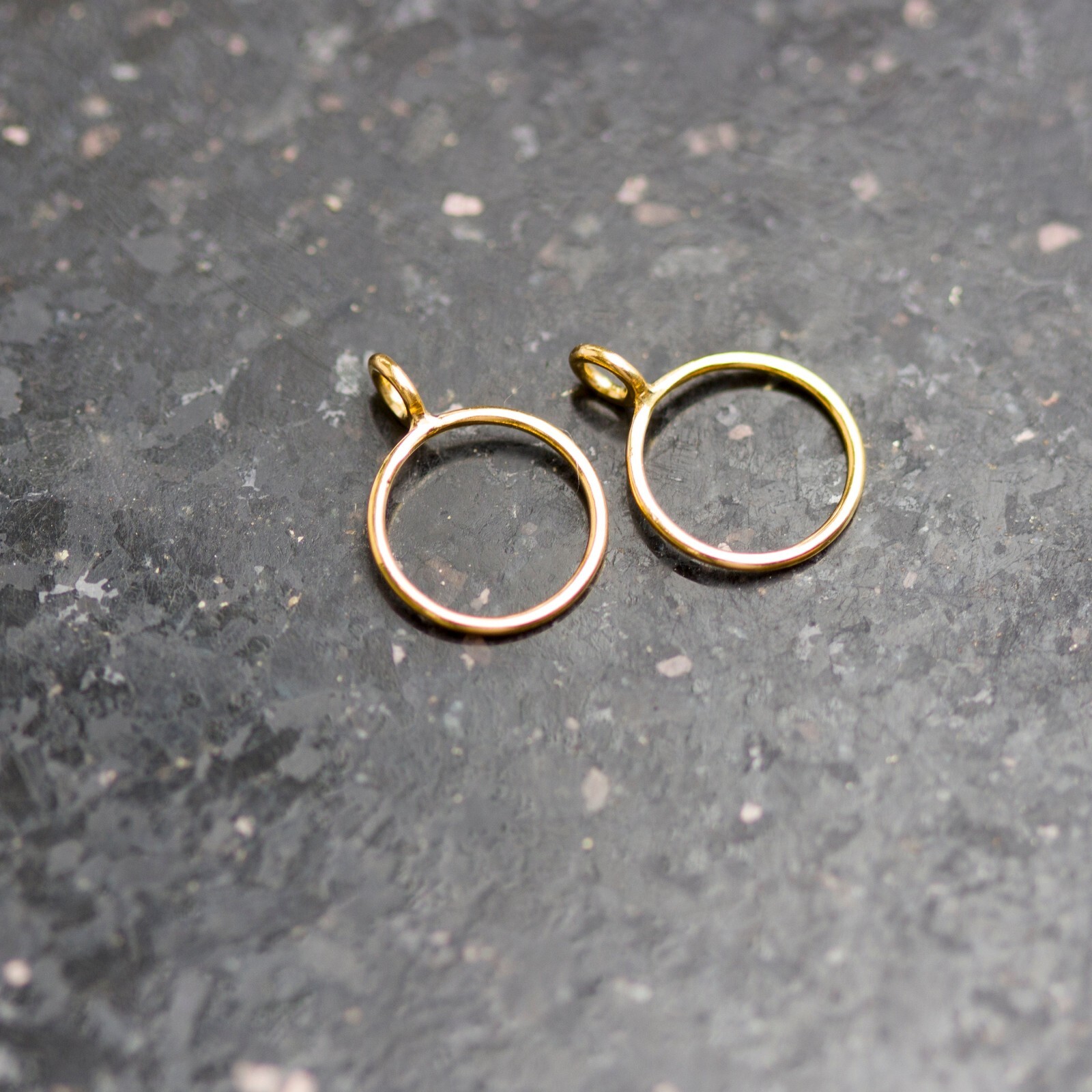 18K/14K Gold Charm Connector Bail for Necklace & DIY Jewelry Making Findings