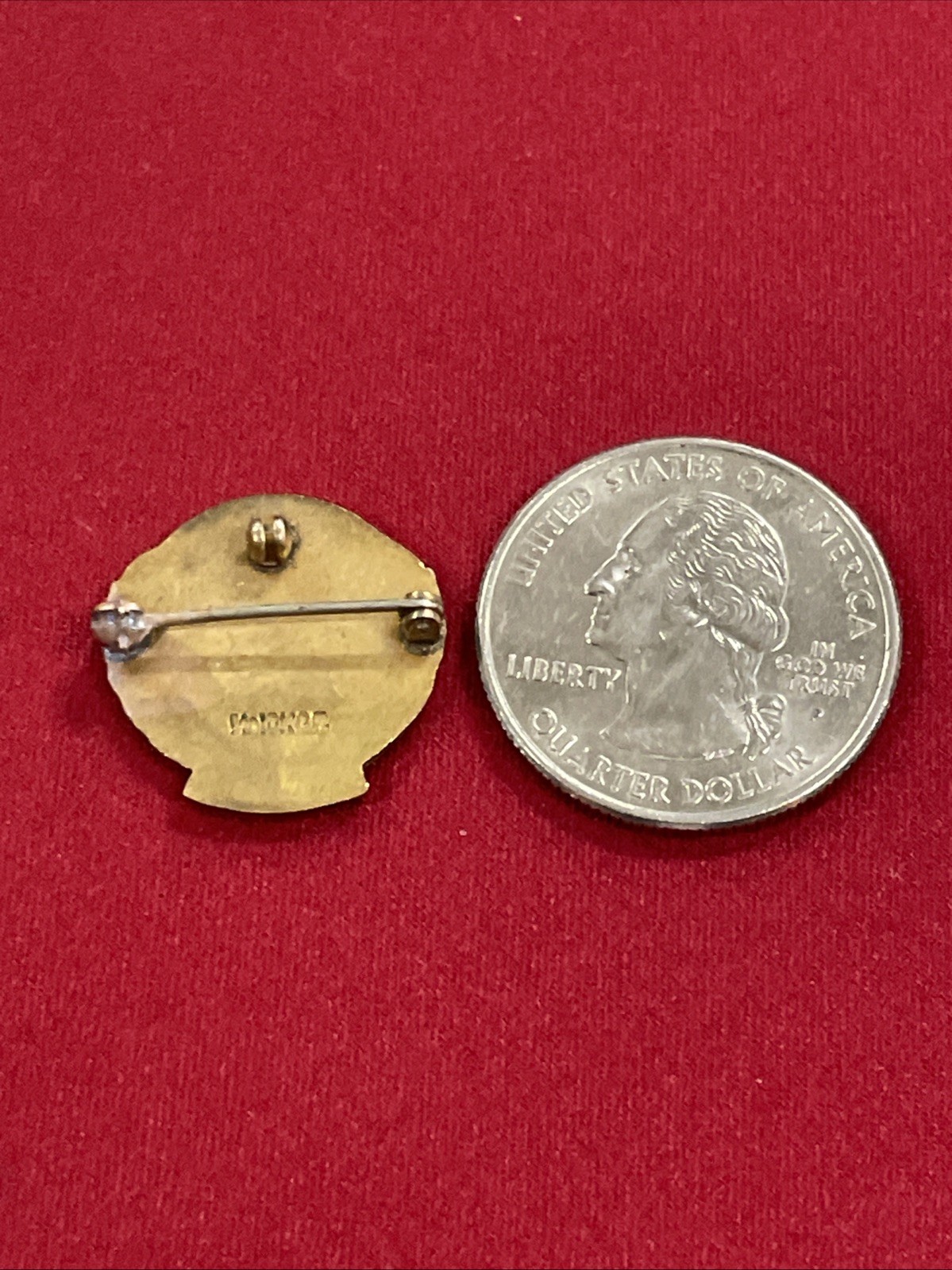 Vintage Yellow Gold Filled The Brooklyn Hospital 5 Years Pin Brooch