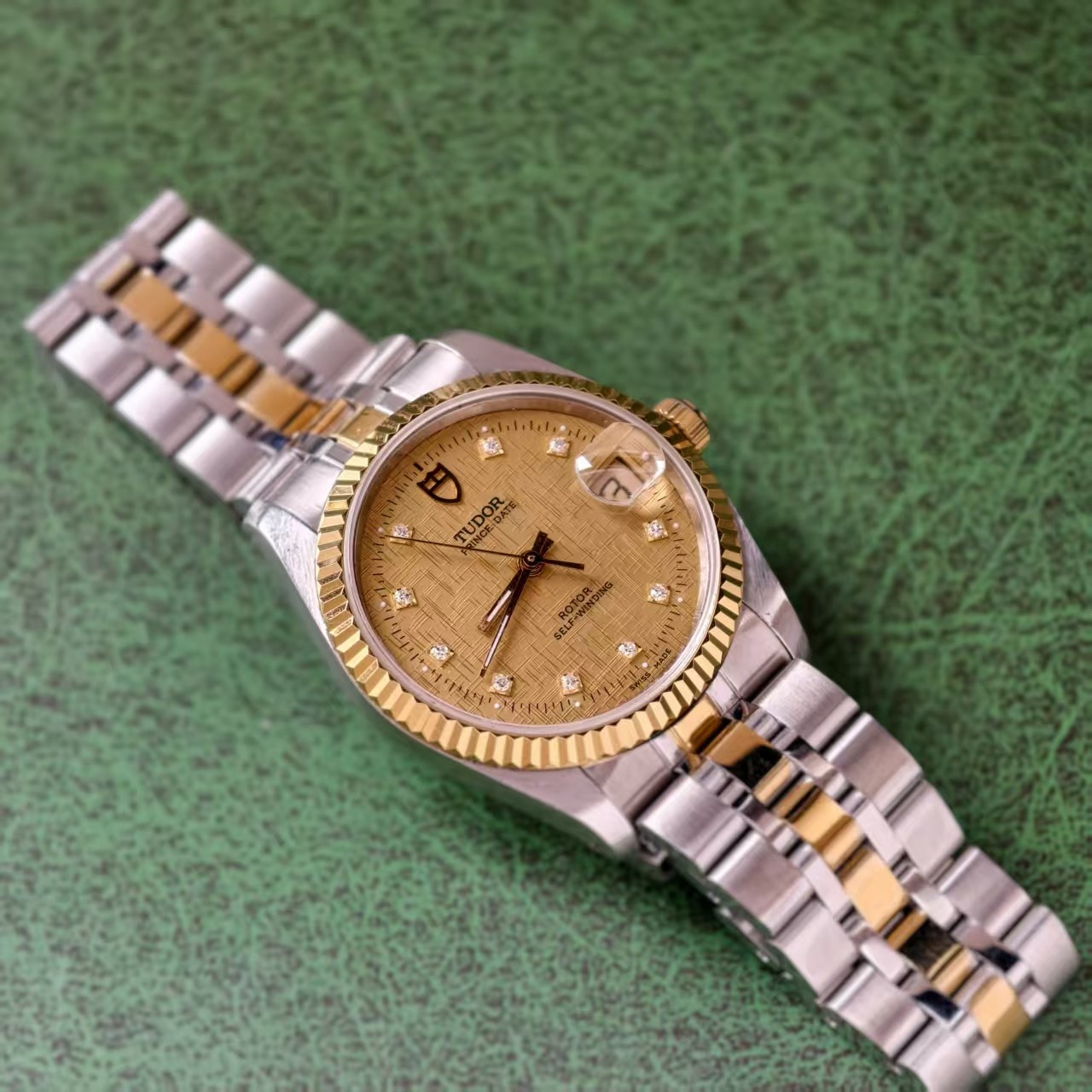 Tudor Champagne Dial Prince Date Men’s Watch Automatic 34mm 74033