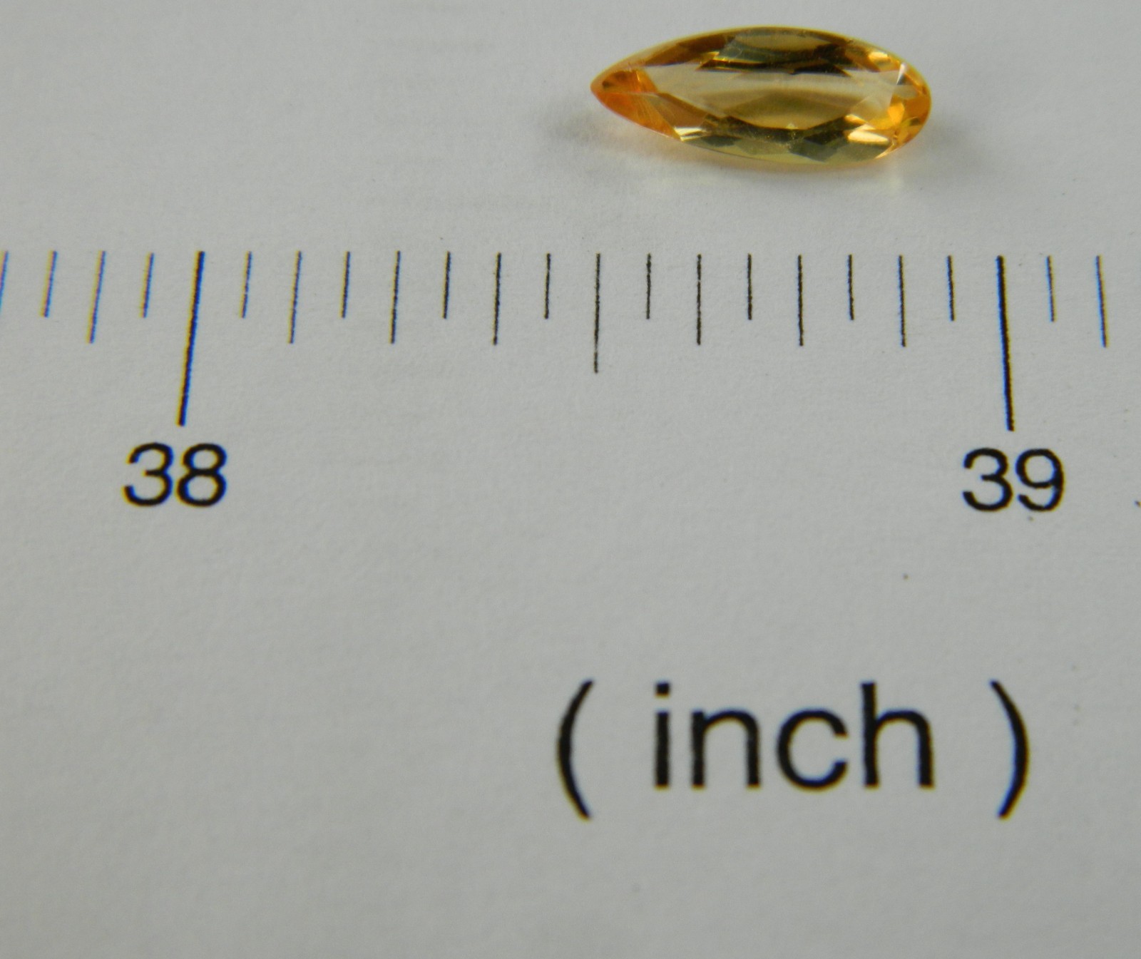 Imperial Topaz 1.27 Ct Clarity IF Pear Cut Natural Golden Brazil I070