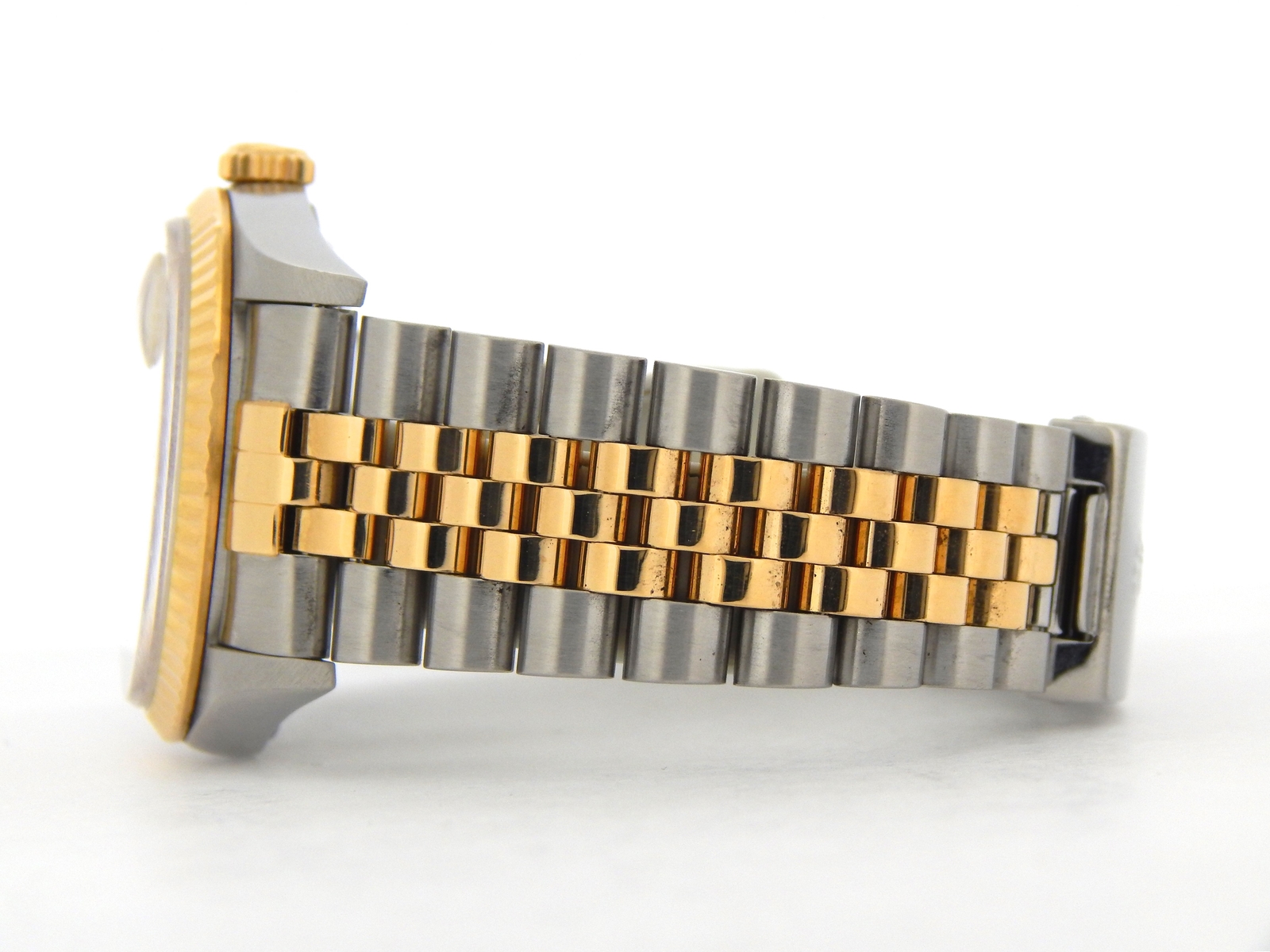 Mens Rolex 2Tone 18k Gold Stainless Steel Datejust Watch Anniversary Dial 16233