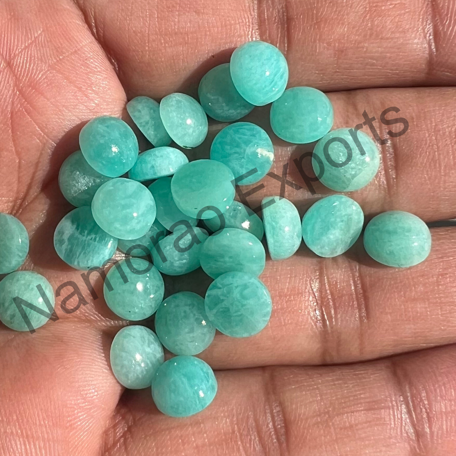 Natural Amazonite Round 4 mm to 20 mm Cabochon Loose Gemstone Lot