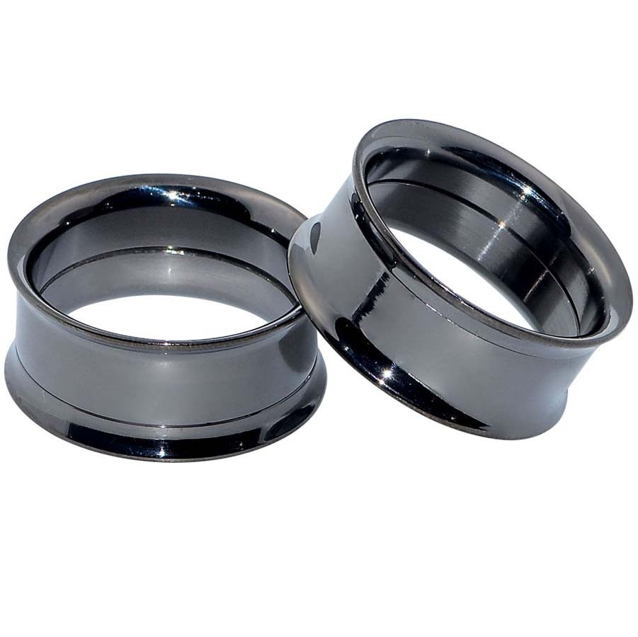 2PCS Stainless Steel Ear Gauges Plugs Screw Fit Flesh Tunnels Hollow Expanders