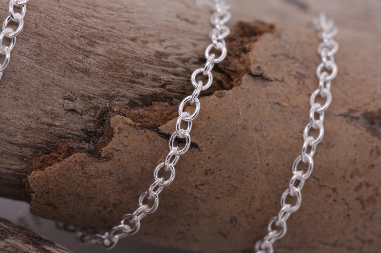 16″ – 16 Inch – 40cm Sterling Silver Oval Belcher 2.3mm Necklace Pendant Chain