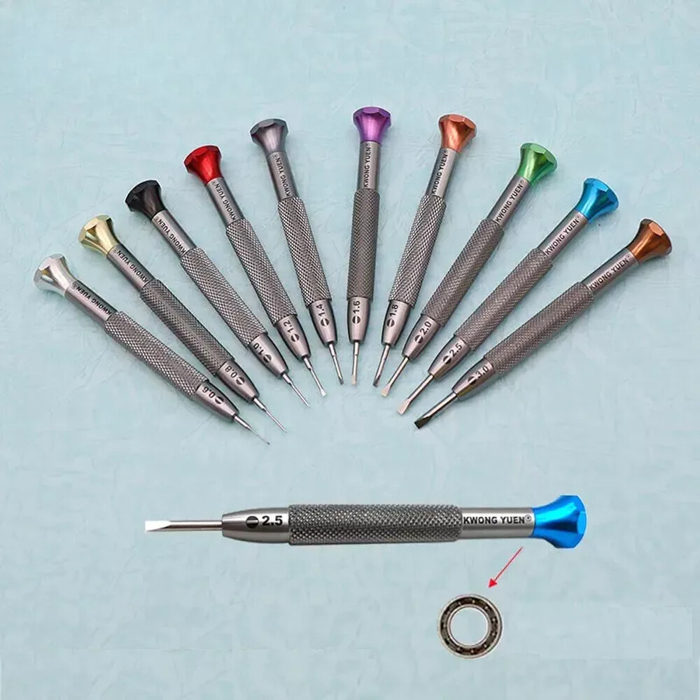 Hot T-Shaped Anti-Slip Watch Flat Screwdriver Set Repair Watch Watchmaker Tool